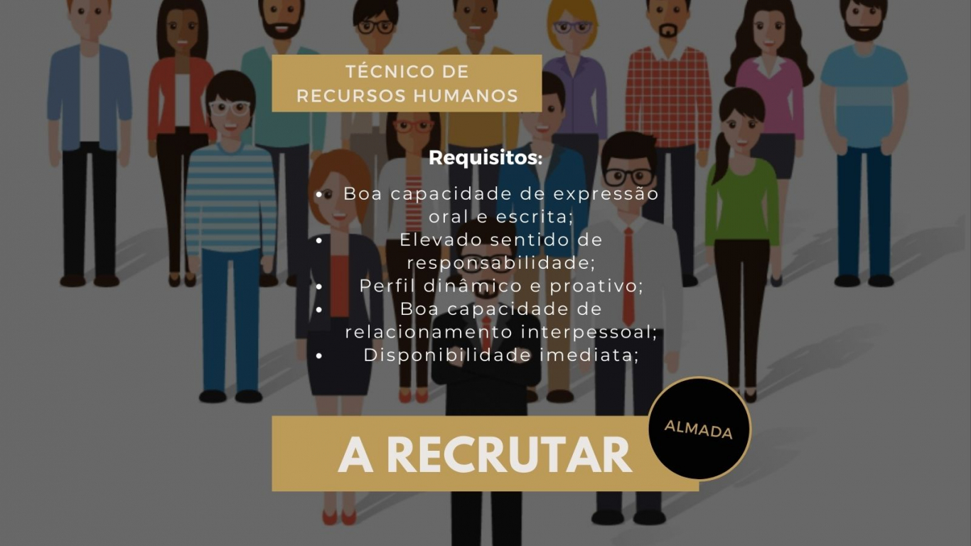 Recrutamento de T&eacute;cnico de Recursos Humanos
