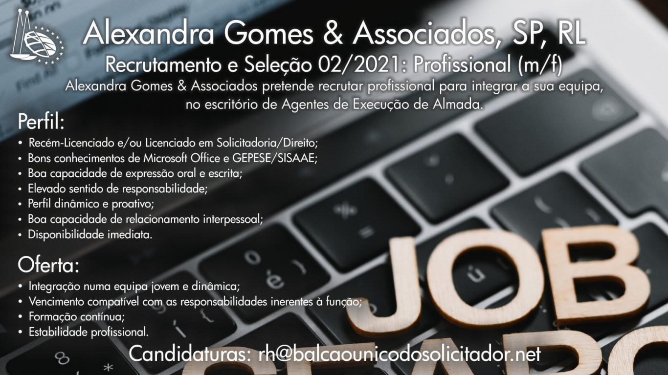 Recrutamento e Sele&ccedil;&atilde;o de Profissional (02/2021)
